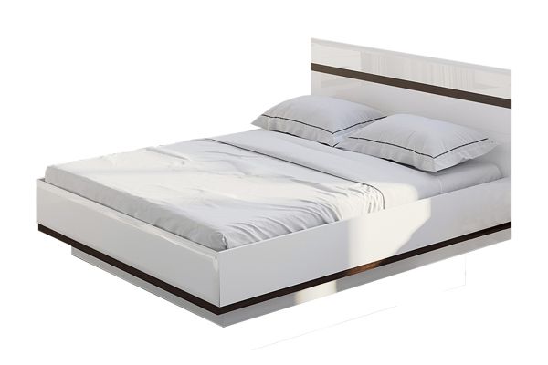 Кровать двойная (универсальная) 1,6*2,0 (Белый / Венге / Белый глянец  / Венге)