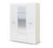 Спальня СИМБА шкаф 3-х створчатый (Белый глянец/Белфорт)