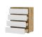 ХЕЛЕН КМ 02 Комод 802 4 ящика (Крафт Золотой)