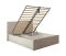 Амели Кровать 11.31 Н (Шелковый камень К349 RT, Бетон Чикаго беж LS 00 953 ПВХ)