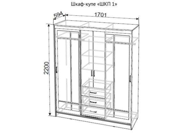 Шкаф-купе ШКП-1