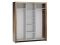 КМ "Гарда"(Дуб галифакс Табак) NEW шкаф-купе 3-х дверный (6уп)